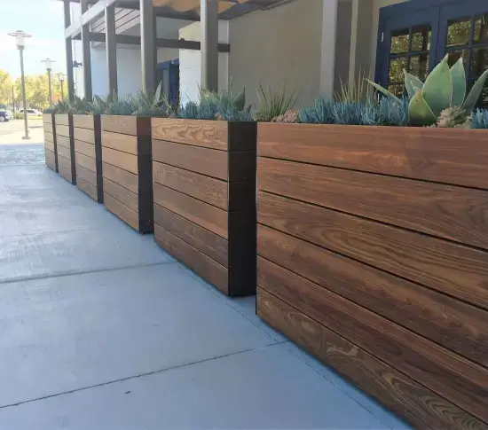 Boulevard Thermally Modified Wood Planters1