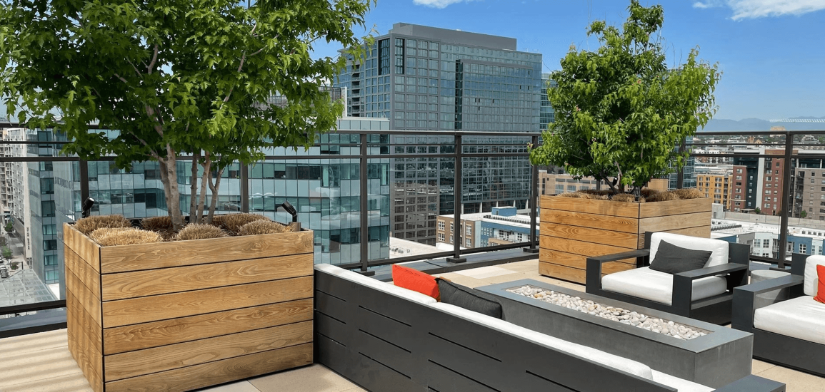 Boulevard Firepit planters